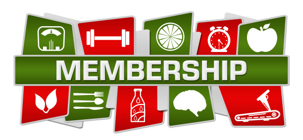 会员资格绿色红色健康标志顶部底部图片下载