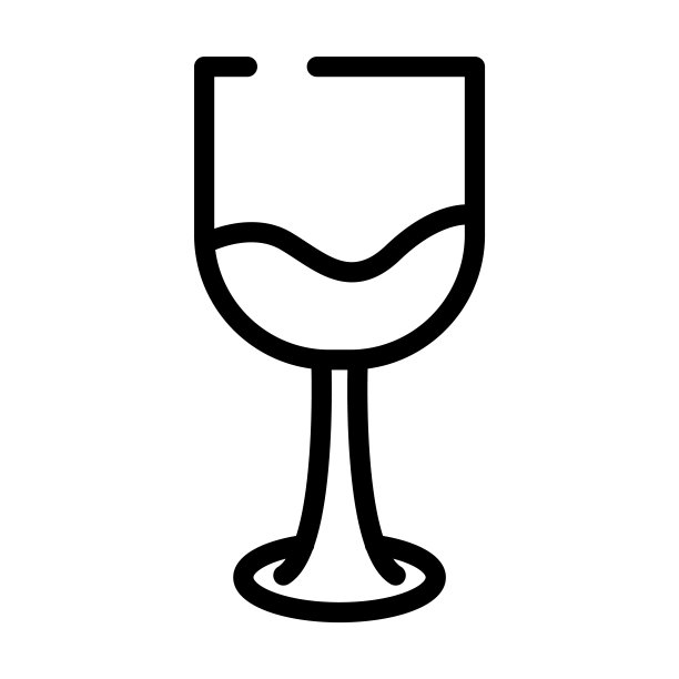 玻璃与葡萄酒细线图标。玻璃，饮料线性图标从饮料概念孤立的轮廓标志。矢量插图符号元素的网页设计和应用程序。图片下载