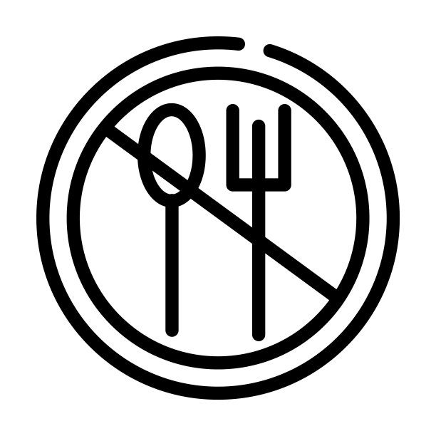 空腹细线图标。快速，商业线性图标从宗教概念孤立轮廓符号。矢量插图符号元素的网页设计和应用程序。图片下载