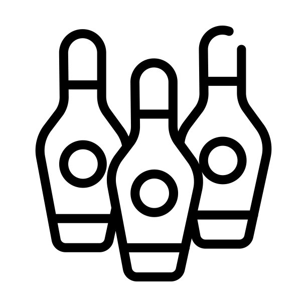 保龄球瓶细线图标。玩，碗线性图标从街机概念孤立的轮廓标志。矢量插图符号元素的网页设计和应用程序。图片下载