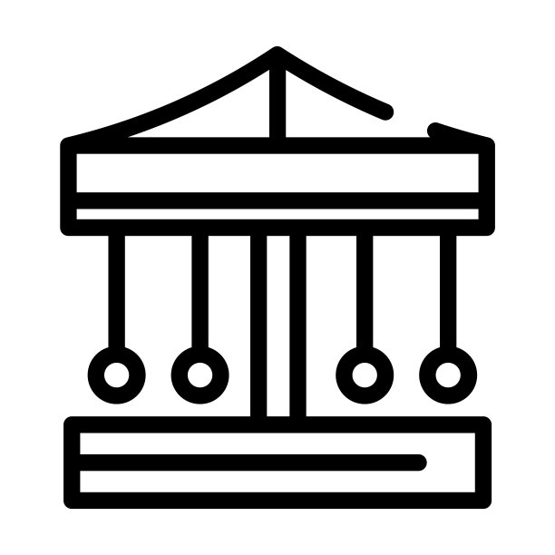 旋转木马细线图标。公园，徽章线性图标从娱乐概念孤立轮廓标志。矢量插图符号元素的网页设计和应用程序。图片下载