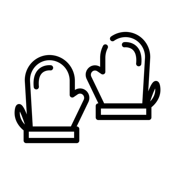 烹饪手套细线图标。厨房、烹饪的线性图标来自食物概念孤立的轮廓标志。矢量插图符号元素的网页设计和应用程序。图片下载