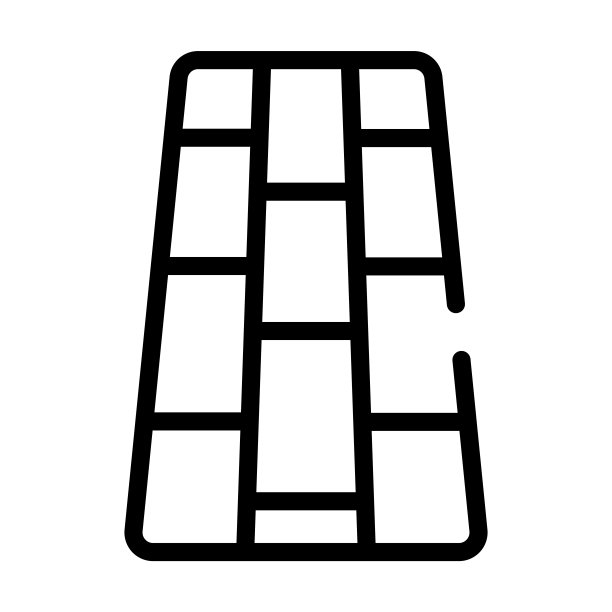 铺装细线图标。建筑，建筑的线性图标从建筑概念孤立的轮廓标志。矢量插图符号元素的网页设计和应用程序。图片下载