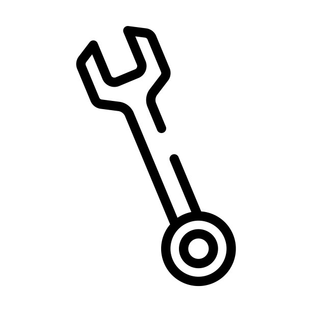 扳手细线图标。施工，工具线性图标从施工概念孤立轮廓标志。矢量插图符号元素的网页设计和应用程序。图片下载