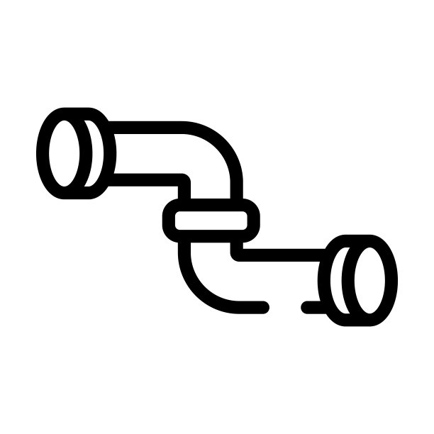 水管细线图标。管、管的线形图标来源于建筑概念孤立的轮廓标志。矢量插图符号元素的网页设计和应用程序。图片下载