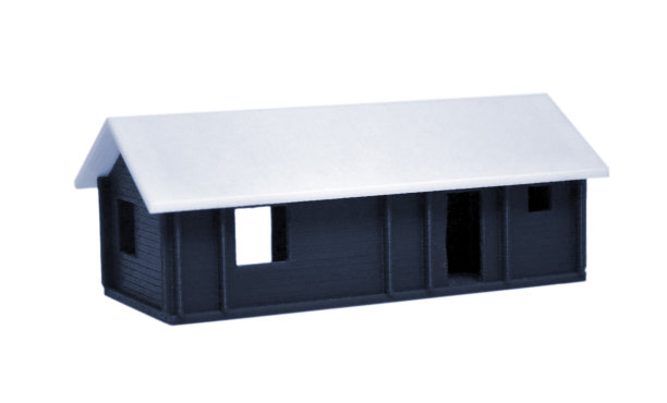 3d打印机打印的对象。白棕色的房子。图片下载