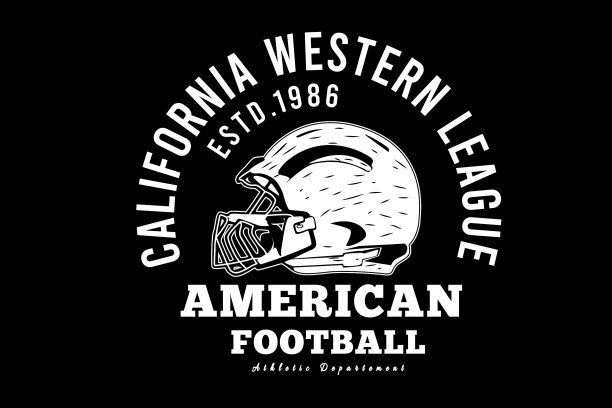 美式足球字体设计图片下载