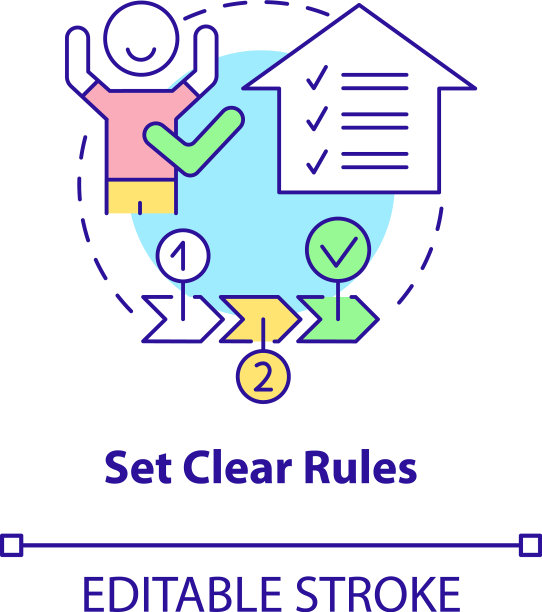 设置清晰的规则概念图标图片下载