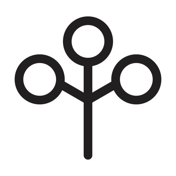 树图标矢量符号符号的自然，生态和环境在一个平坦的颜色符号图片下载