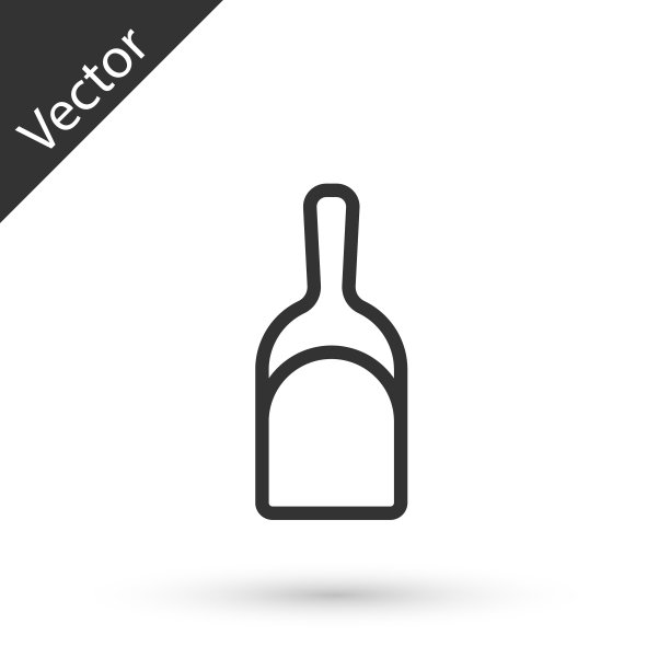 灰线簸箕图标孤立在白色背景上。清洁独家新闻服务。向量图片下载