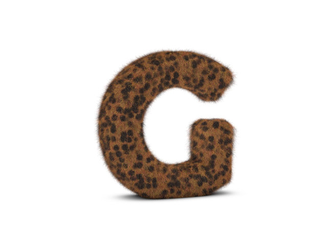 毛皮字母G图片下载
