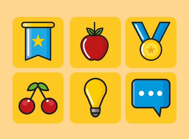 图标，各种各样的东西，卡通图片下载