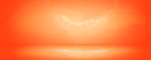 橙色抽象水彩工作室和陈列室旗帜背景图片下载