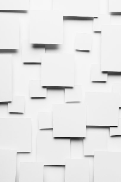 白色抽象背景-几何图案的方块在柔和的光与阴影，顶视图，垂直。简单的最小的背景广告，设计。图片下载