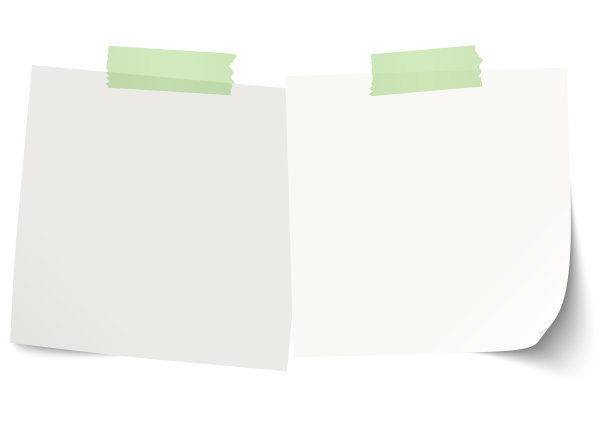 有彩色胶带的便利贴图片下载