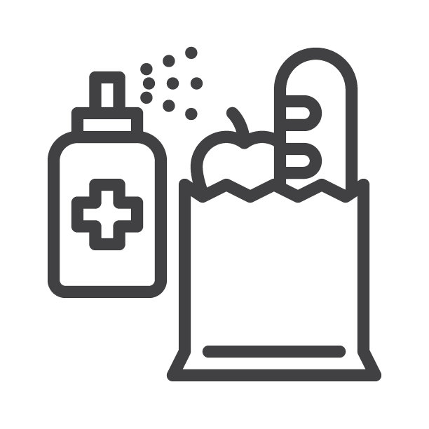 杂货店消毒线图标图片下载