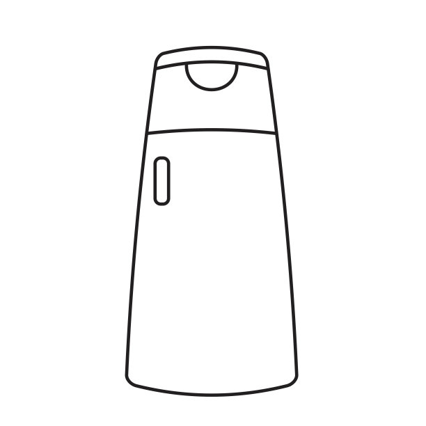 白色瓶向量化妆品，美容，水疗，奶油，乳液，洗发水。产品包装。化妆包。淋浴霜瓶子图标矢量插图，瓶子轮廓，平面图标。网络图标图片下载