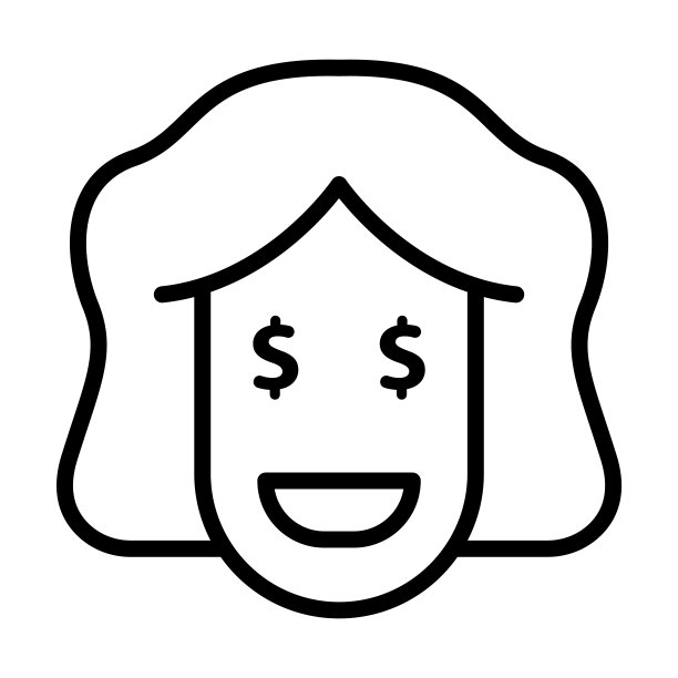 丰富的微笑图标从商业收藏。瘦线性丰富的微笑，丰富的，字符轮廓图标孤立在白色背景上。丰富的线矢量微笑符号，网络和移动符号。图片下载