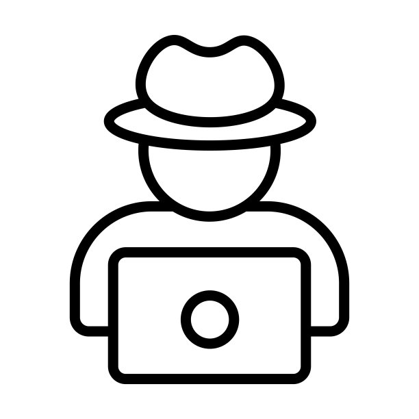 从网络收集的黑客图标。瘦线性黑客，黑客，互联网轮廓图标孤立在白色背景。线矢量黑客标志，网络和移动符号。图片下载