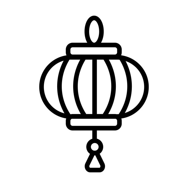 来自文化收藏的纸灯笼图标。薄线性纸灯笼，中国，亚洲轮廓图标孤立在白色背景上。线矢量纸灯笼标识，网络和移动符号。图片下载