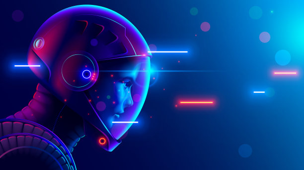 宇航员或宇航员头盔近距离侧视图。在宇宙中穿着太空服的太空游客。女宇航员的科幻肖像。太空旅游的概念。头戴头盔看太空。图片下载
