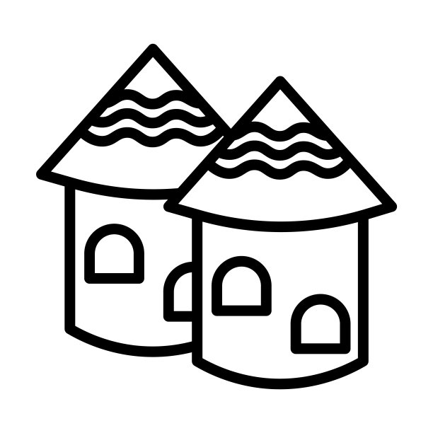 来自文化收藏的印度村庄图标。薄线性印度村庄，村庄，印度轮廓图标孤立在白色背景上。线向量印度村庄标志，网络和移动的符号。图片下载