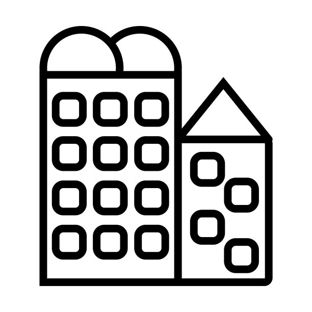 来自文化收藏的Bo kaap图标。薄线性bo kaap，建筑，非洲轮廓图标孤立在白色背景上。线向量bo kaap符号，网络和移动的符号。图片下载