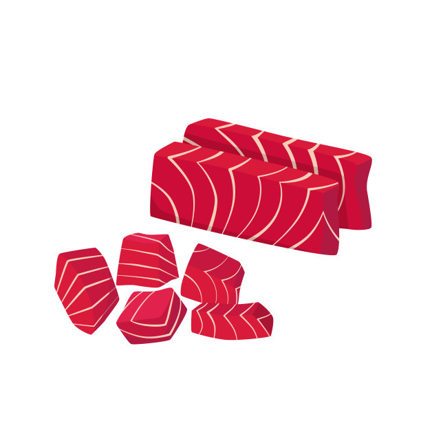 金枪鱼里脊牛排。图片下载