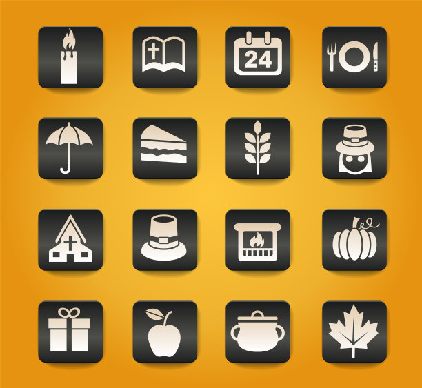 感恩节图标设置图片下载