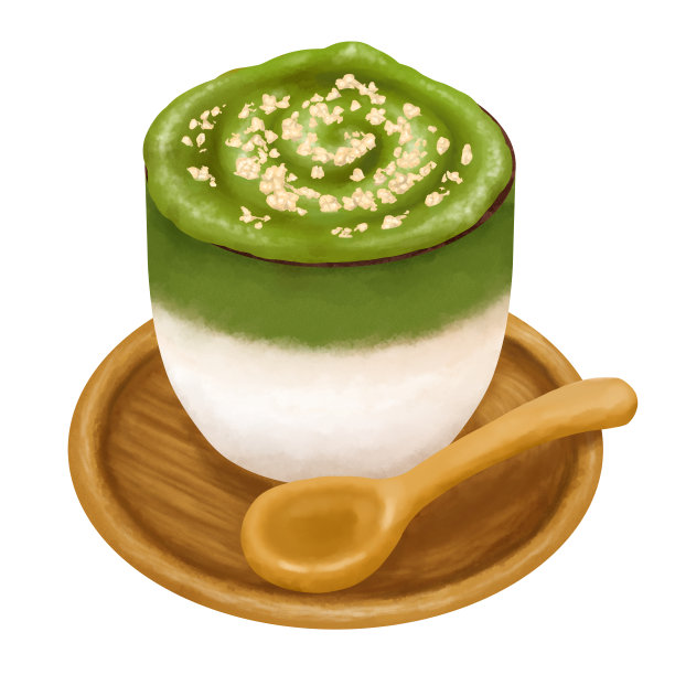 抹茶味达尔戈纳咖啡图片下载