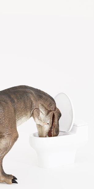 暴龙被孤立在白色背景上图片下载