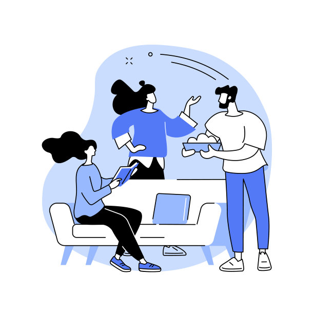 朋友会议抽象概念图片下载