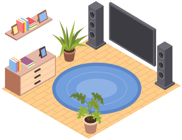 客厅设计布局室内和图片下载