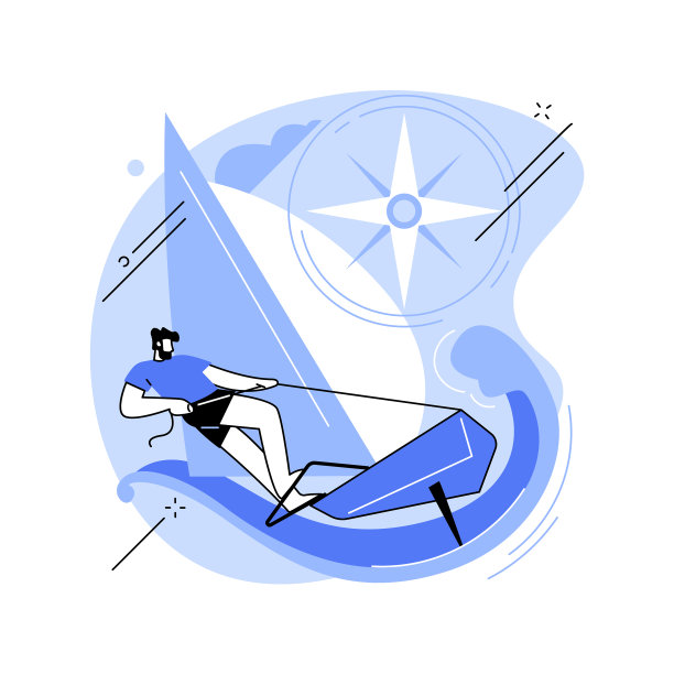 帆船运动的抽象概念图片下载
