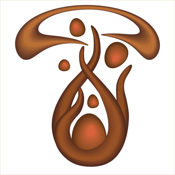 抽象艺术的超现实雕塑作品在有机曲线波浪形光滑和柔软的生物形状棕色哑光木材。
白色背景上孤立的现代雕塑。图片下载