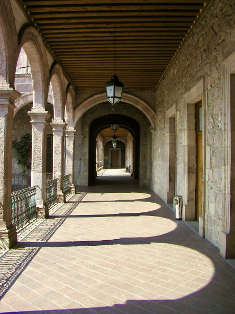 莫雷利亚城拱廊墨西哥图片下载