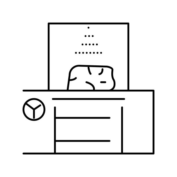 增湿系统肉线图标矢量插图图片下载