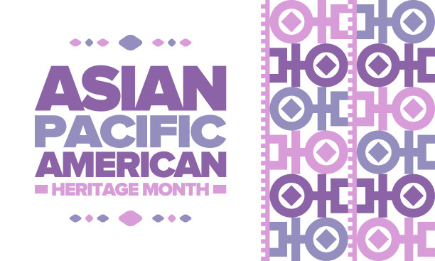 5月举办亚太美国传统月。Сelebrates亚裔美国人和太平洋岛民的文化、传统和历史。向量的海报。东方图案插图图片下载