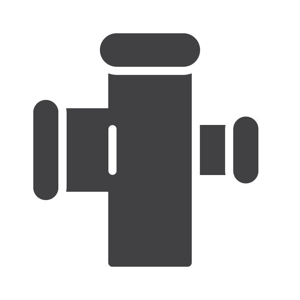 Pvc污水管道矢量图标图片下载