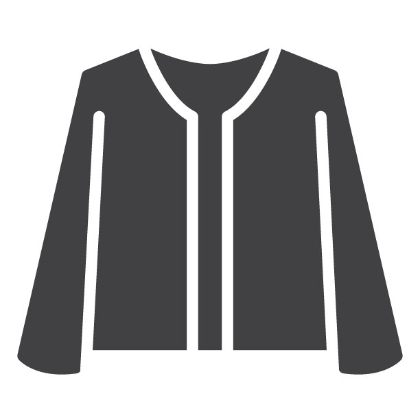 女夹克矢量图标图片下载