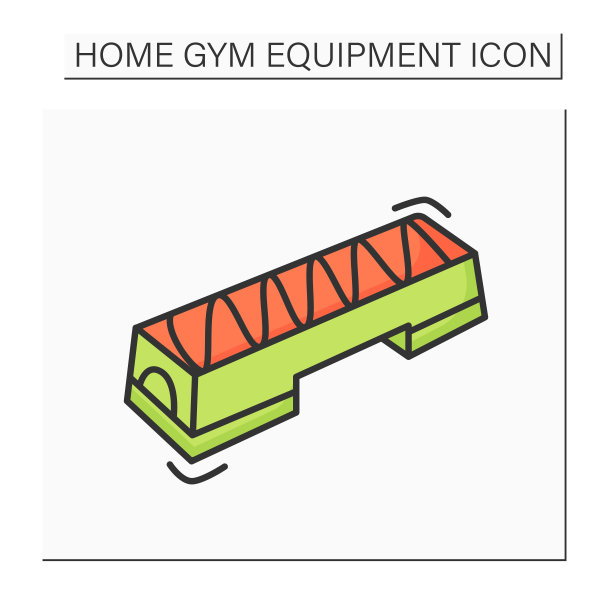 有氧步进彩色图标图片下载