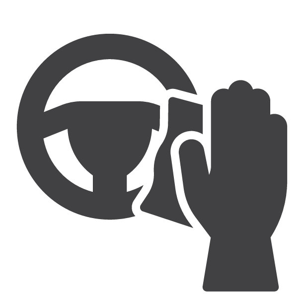 方向盘清洁矢量图标图片下载