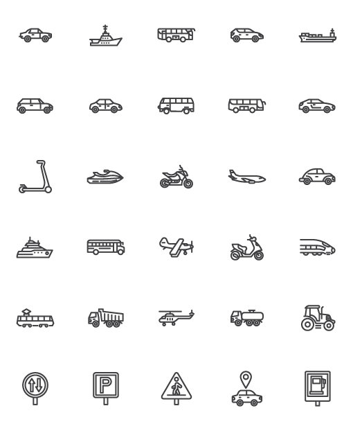 运输车辆线路图标设置图片下载