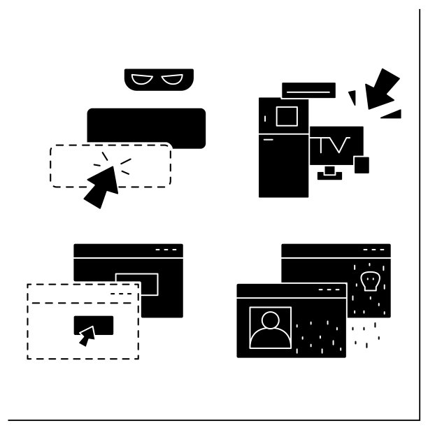黑客的字形图标设置图片下载