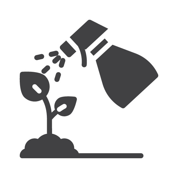 喷洒植物矢量图标图片下载