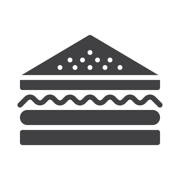 三明治矢量图标图片下载
