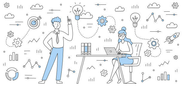 业务团队发展思路，同事共同努力图片下载