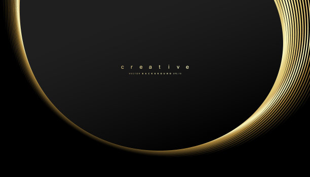 优质的背景。抽象的豪华模式。金波闪光条纹背景。抽象的金线纹理。矢量图图片下载