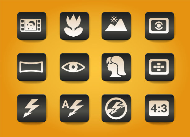 照片剪影图标的模式图片下载