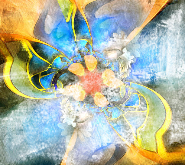 抽象的花朵。鲜艳的色彩图片下载